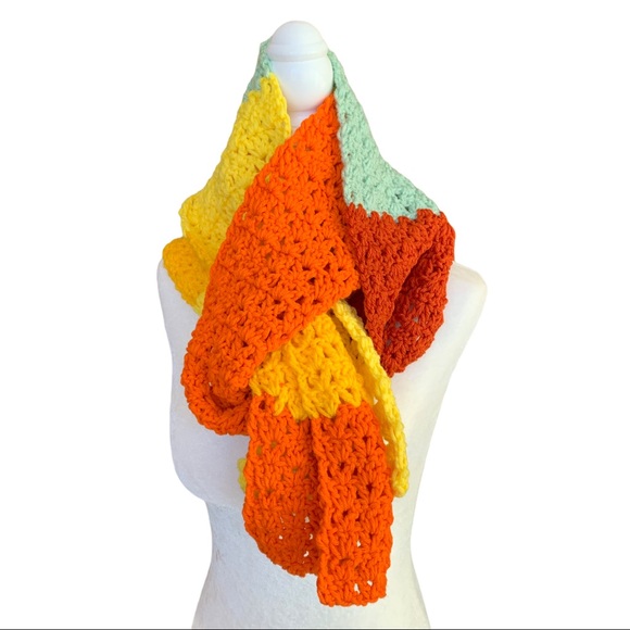 Hand Crafted Accessories - Handmade Crocheted Boho Vibe Scarf